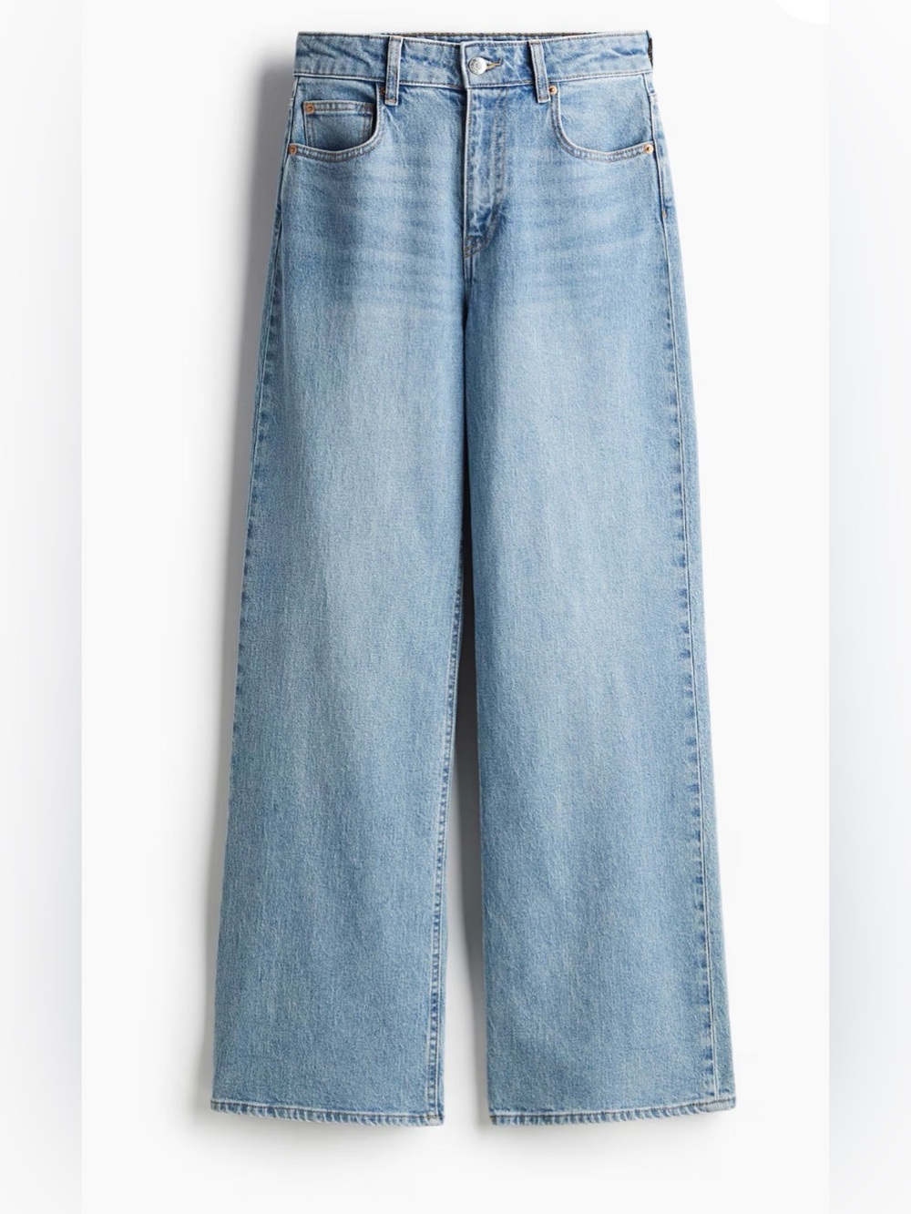 H&M High Waist Wide-Leg Jeans, Size 6